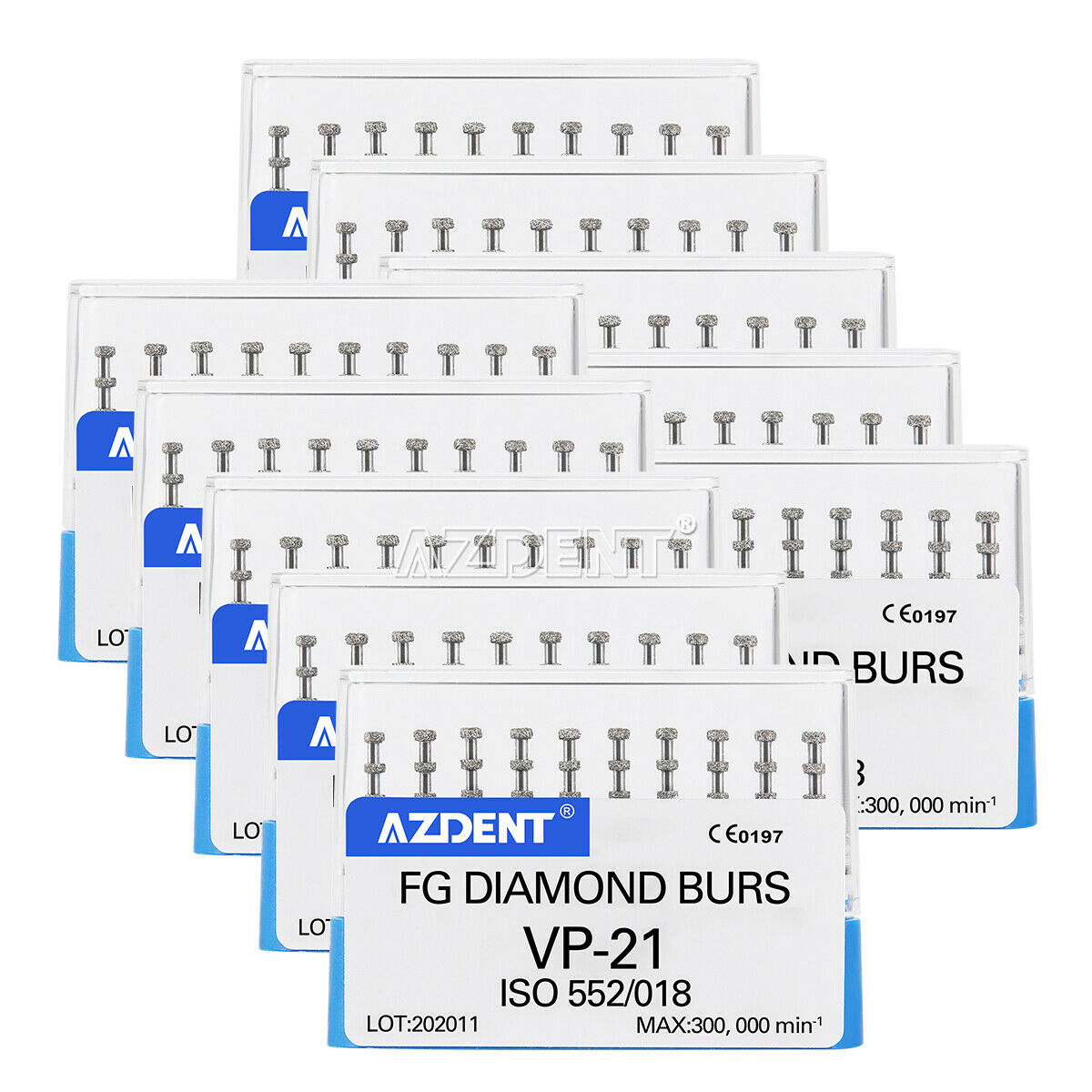 20XDental FG Diamond Burs VP-21 FG 1.6mm 834 Medium Depth Marking Cutter