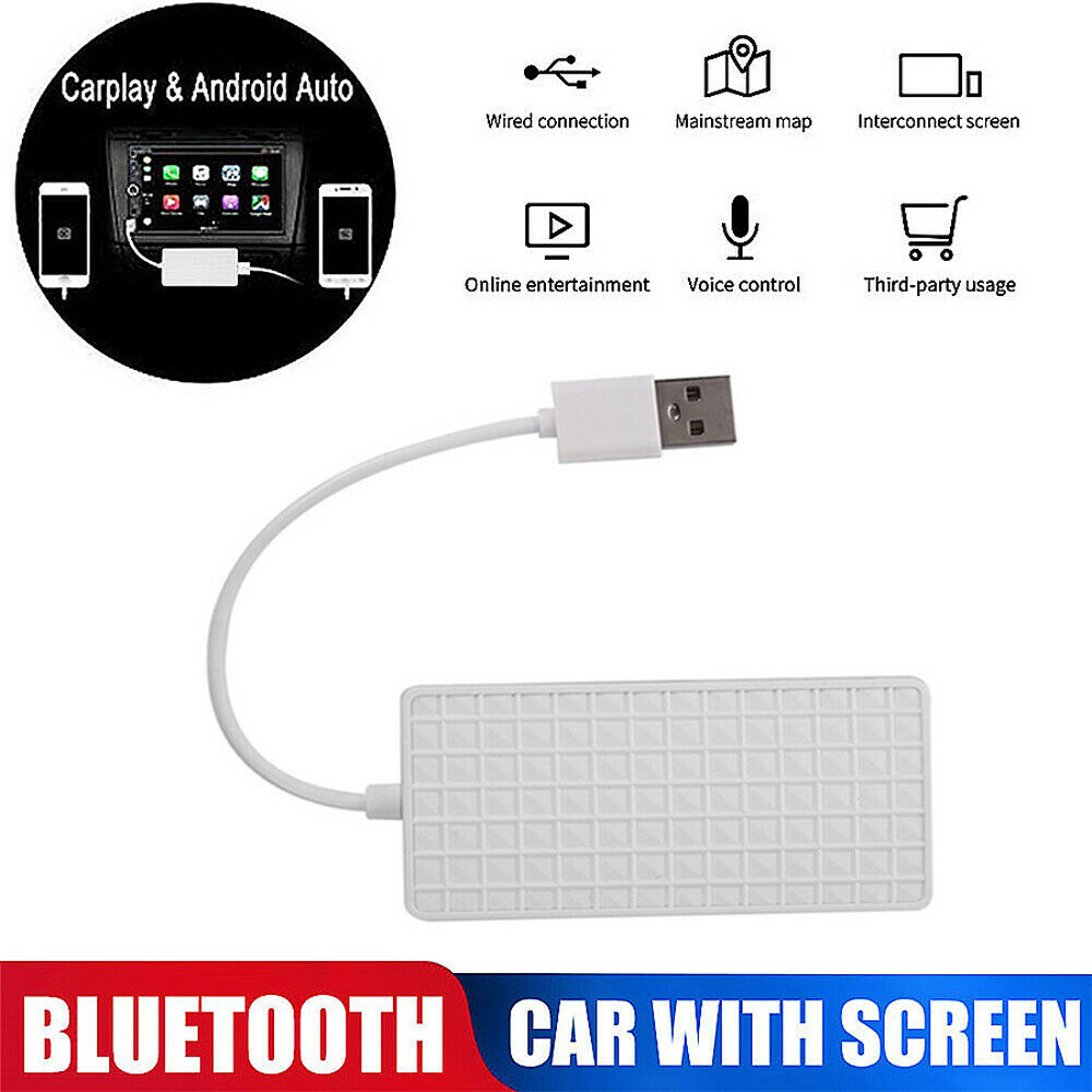 For Android Car Head Unit Carplay Android Auto Bluetooth Wireless USB Dongle 1x
