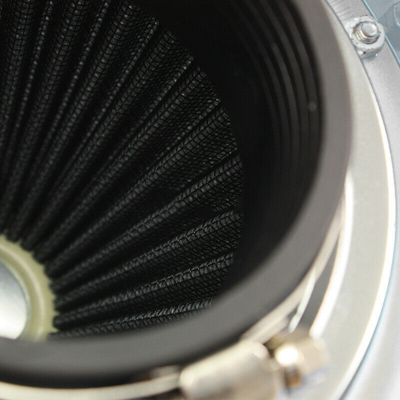 Universal Solid 3''Car SUV High Flow Cold Air Intake Filter Cleaner Carbon Fiber