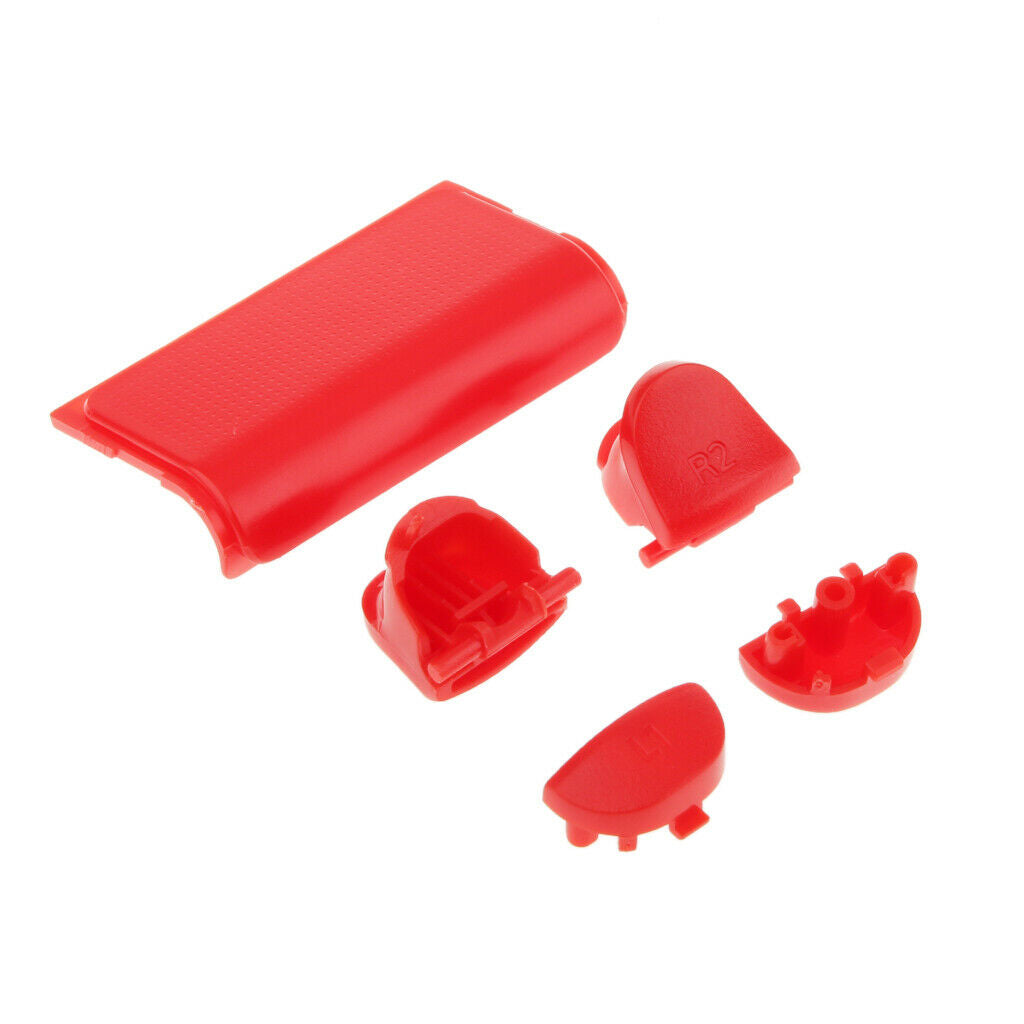 3 Set L2 R2 L1 R1 Grip Caps Buttons for Sony PS4 Controller White+Red+Green