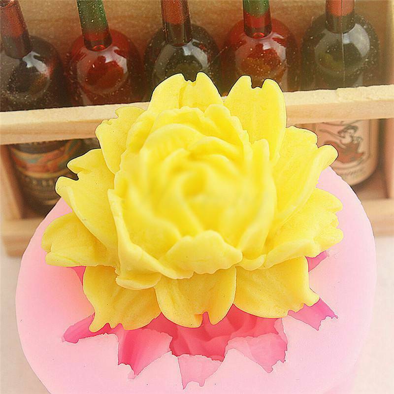 Cake Mould Silicone Big Rose Flower Chocolate Sugarcraft Fondant Mold Decoration