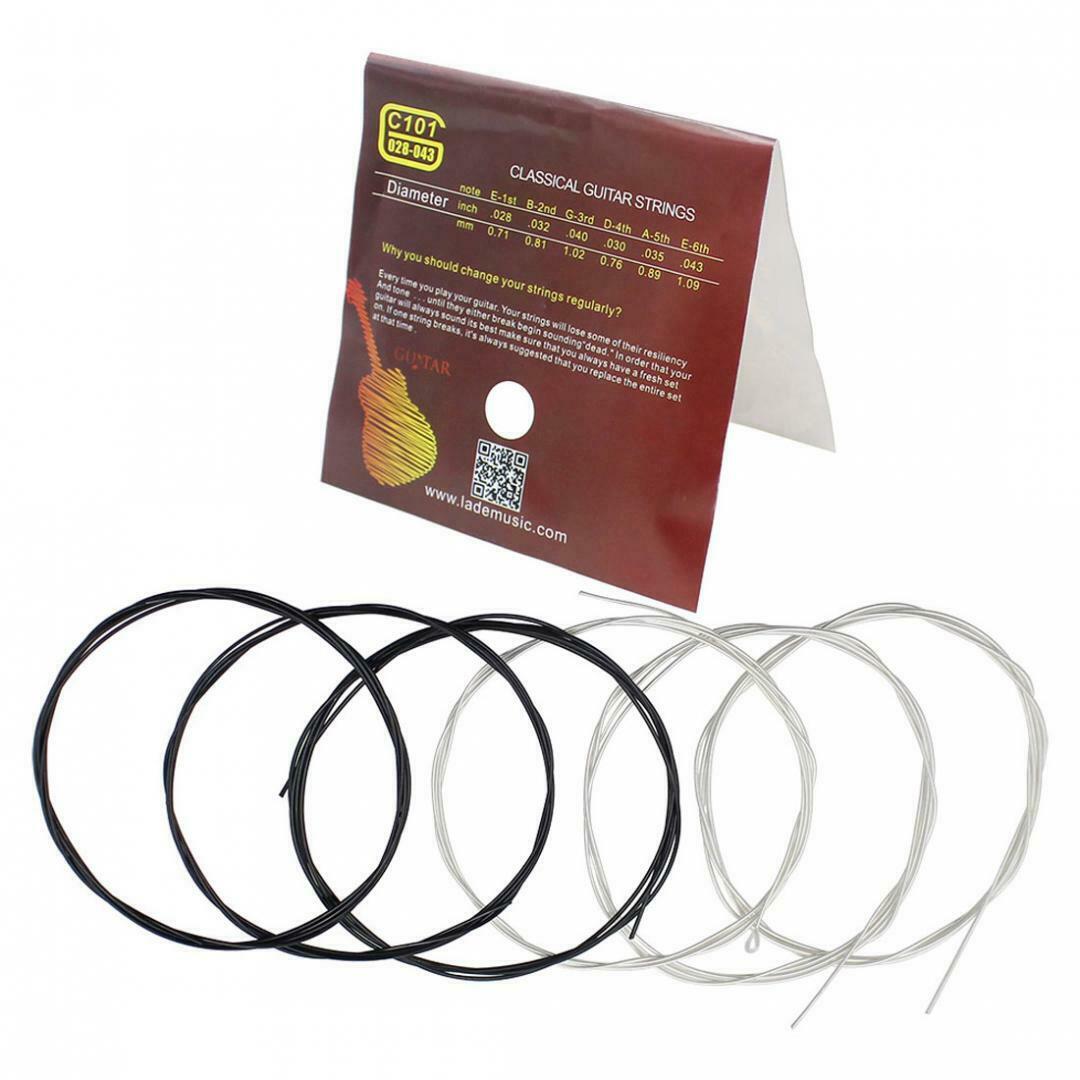 Classical Guitar Black Nylon Fiber Strings