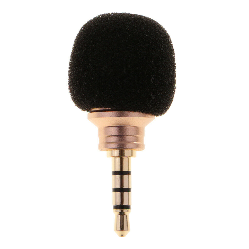 3.5mm Lavalier Microphone with Black  Microphone Windshield for Lapel Lavalier