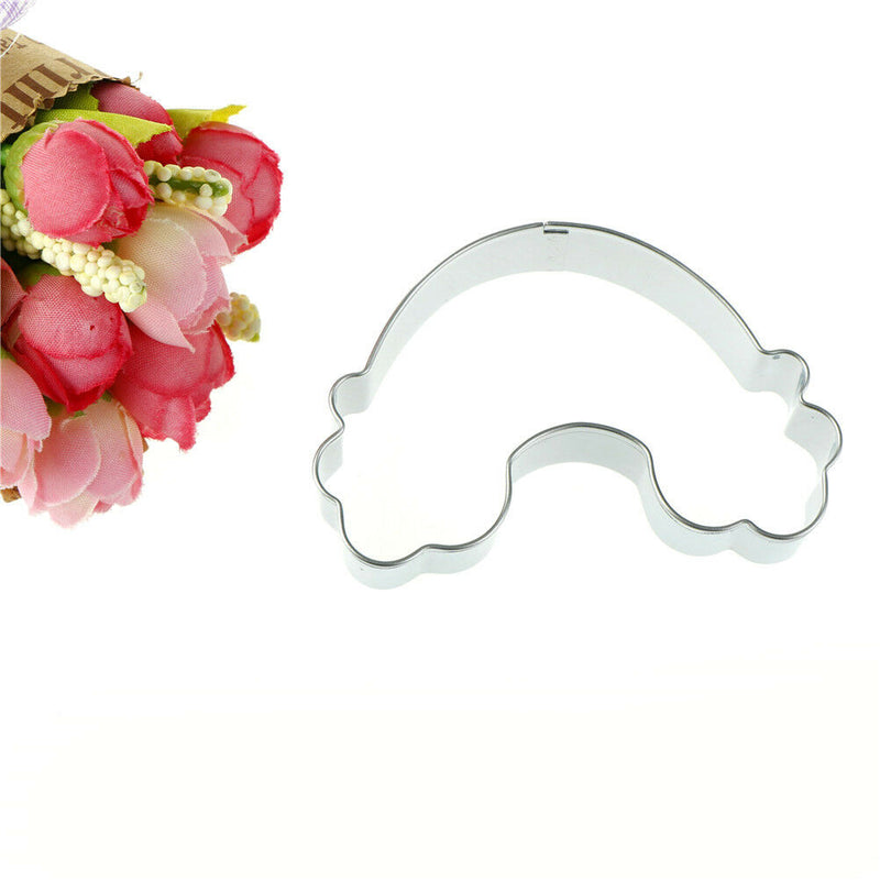 Rainbow Shape Cookie Cutter Stainless Steel Fondant Mold Cake Decorating Tool Re