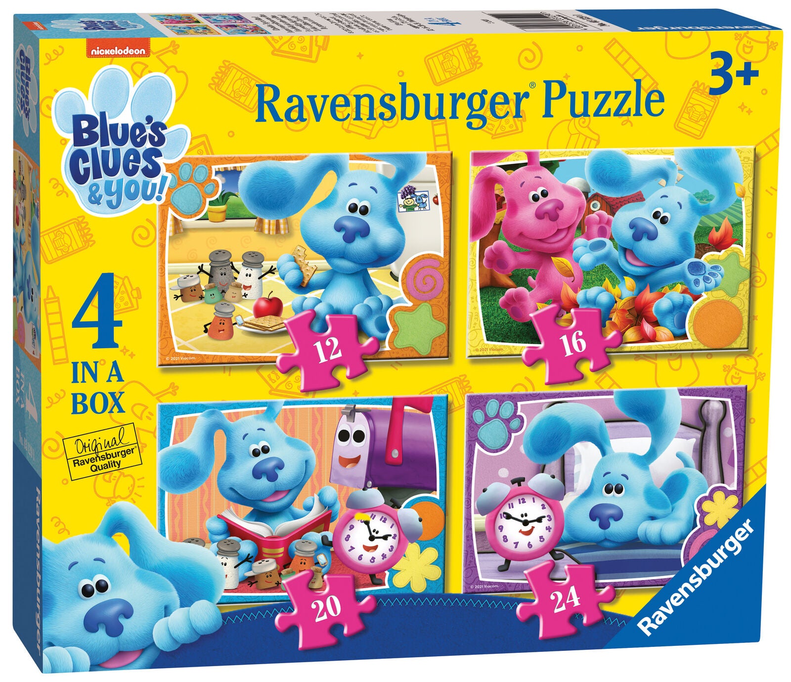3129 Ravensburger Blue's Clues Jigsaw Puzzle 4 in a Box Children Toddler Age 3+