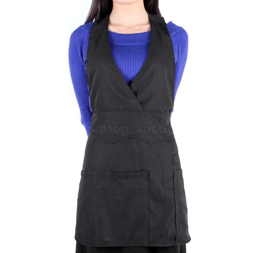 Barber Hair Cutting Cape Gown Stylist Gardening Pet Grooming Apron Black