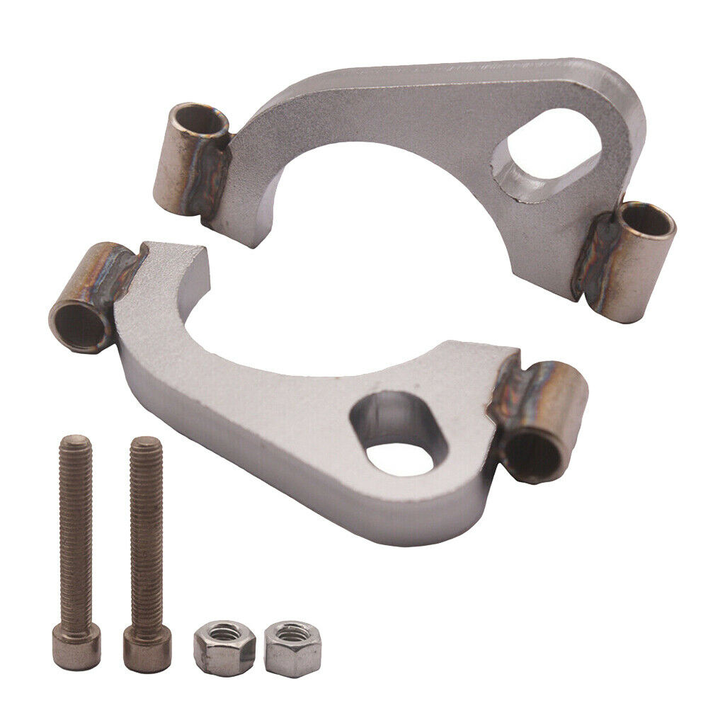 2.5in Mild Steel Exhaust Split Flange Flat Oval Replacement for Car Vehicle