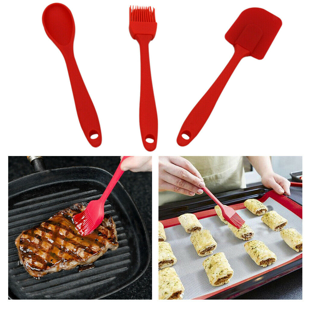 3pcs Seamless Flexible Kitchen Supplies Kitchenware f/ Home Pub Bakery Eggs