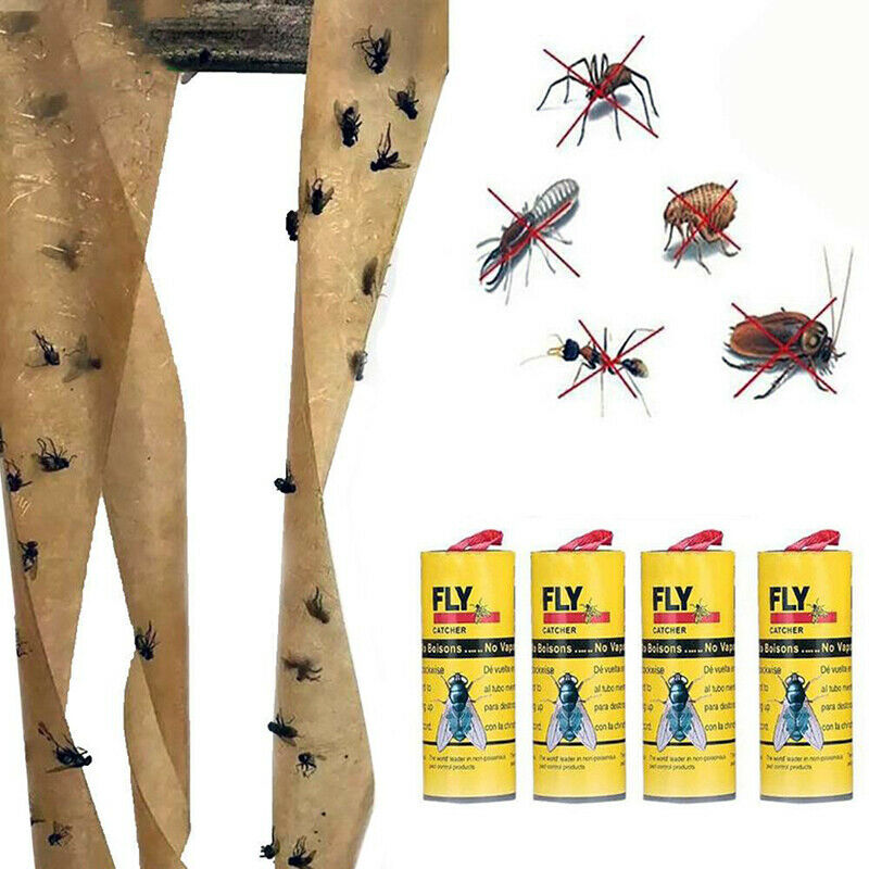 4xSticky Ant-fly Repellent Paper Insect Bug Glue flytrap Catcher Mosquito.l8
