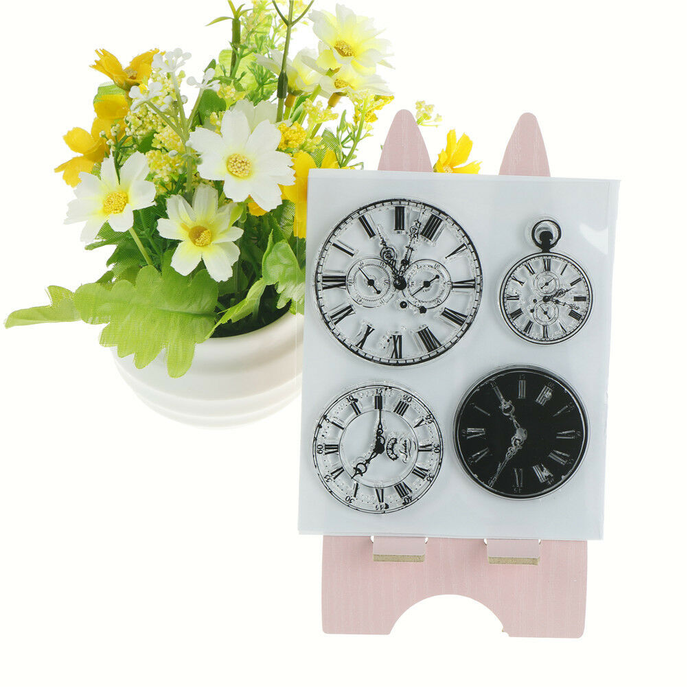 Clocks and watches transparent silicone clear rubber stamp cling diary de.l8
