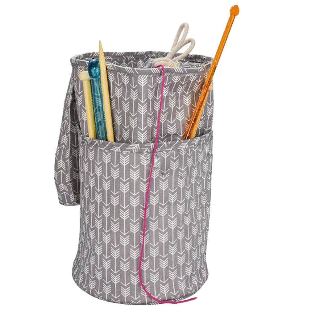 2pcs Knitting Totes Crochet Hook Storage Case Sewing Tool Store