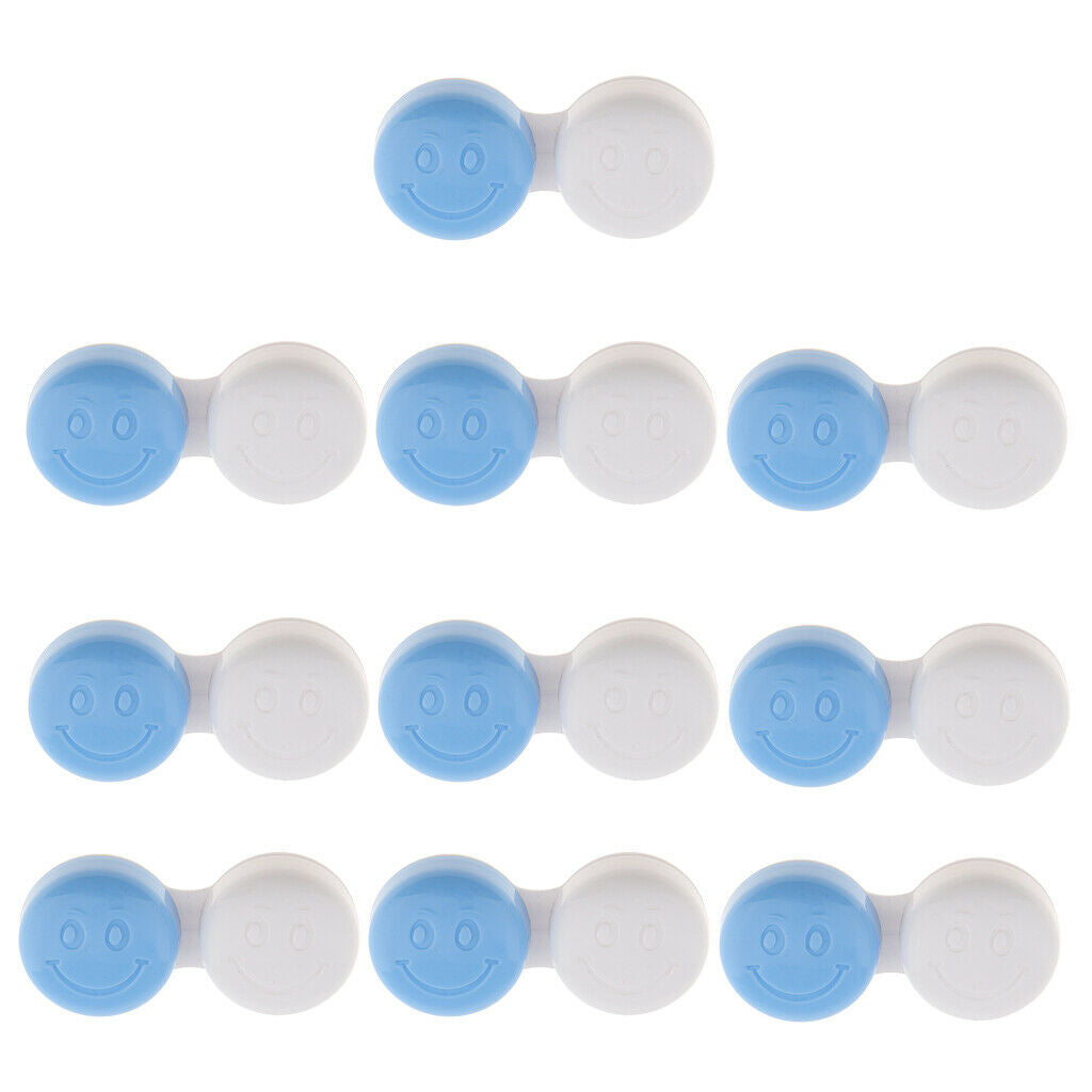 20 Pieces Cute Contact Lens Box Travel Lenses Case Container Holder Storage