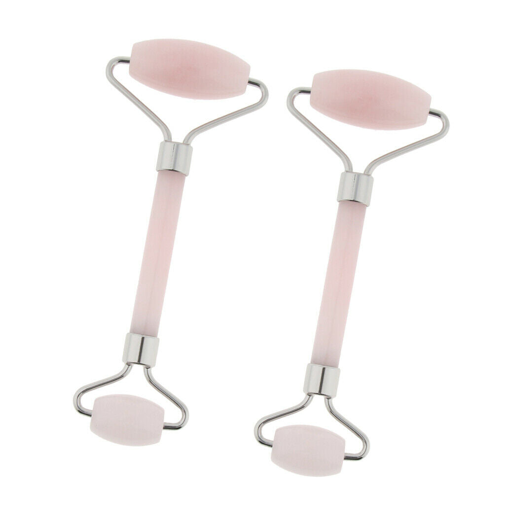 2X, Jade Gua Sha Scraping Massage Roller - Premium Hand Made Jade Guasha Board -