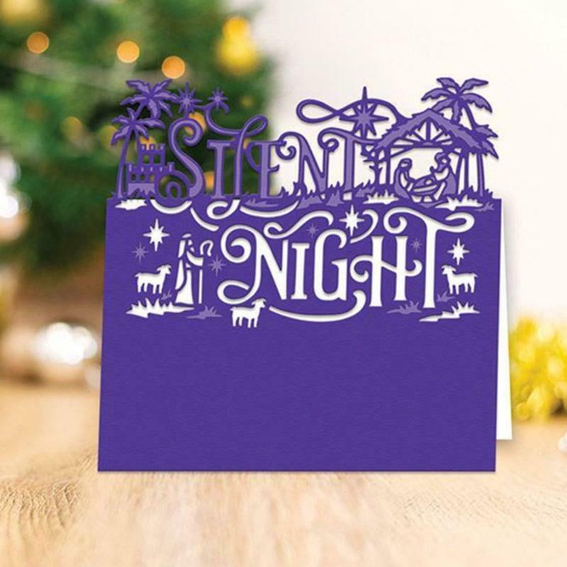 Silent Night Metal Cutting Dies Stencil DIY Scrapbook Album Paper Card Template