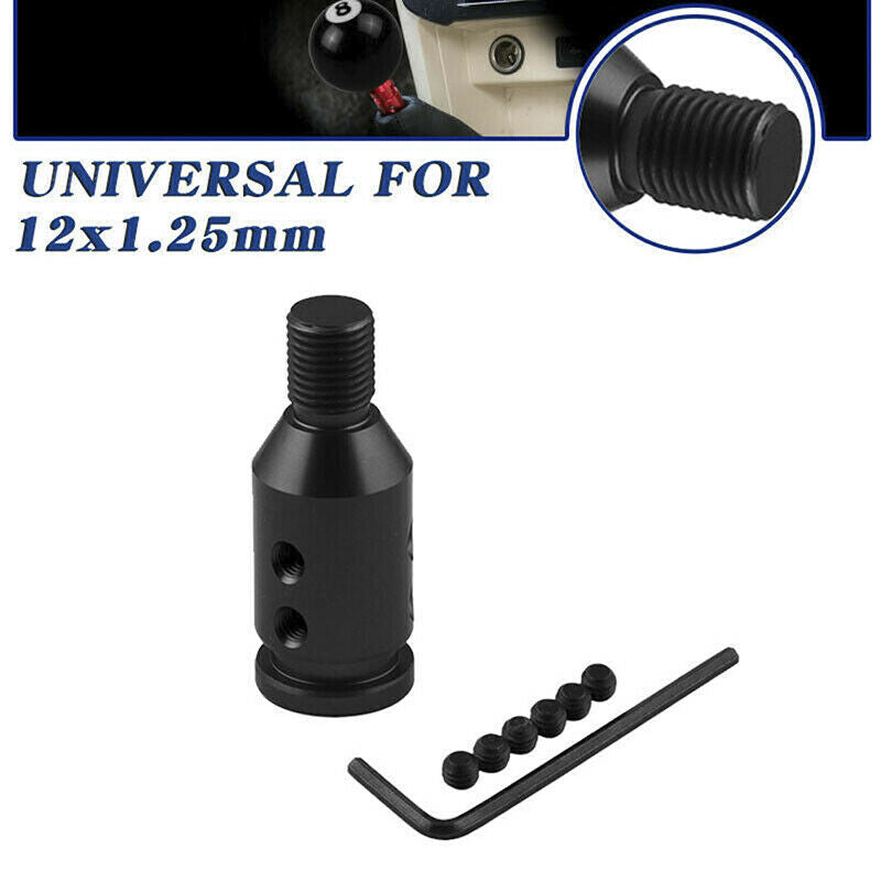 Universal Aluminum Shift Knob Adapter for Non Threaded Gear Shifters 12x1..l8