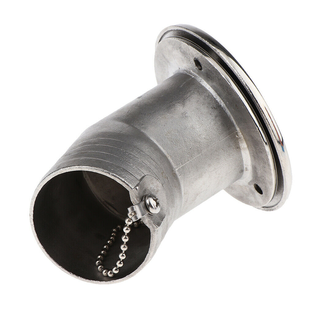 Boat Deck Fill / Filler Keyless Cap 2" 50mm - Fuel 316 Stainless Steel