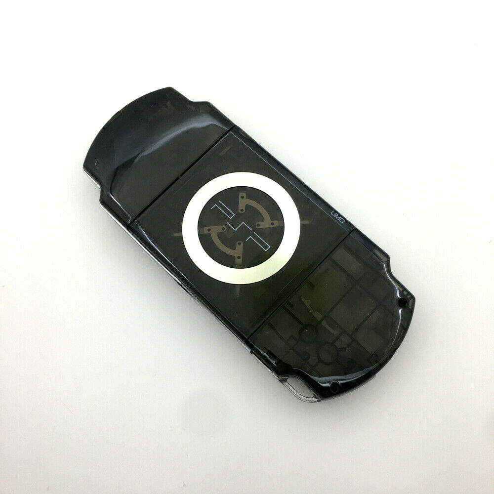 Clear Black Shell Full Housing case Cover kits Replacement For Sony PSP 3000