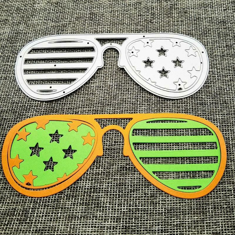 Eyeglasses Metal Cutting Dies Stencil DIY Scrapbooking Album Paper Card Template