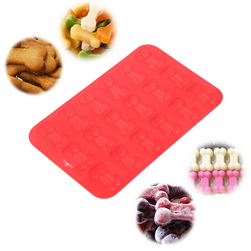 Mini Bone Pet Dog Paw Silicone Soap mold Candy Chocolate Fondant Tray ICE.l8