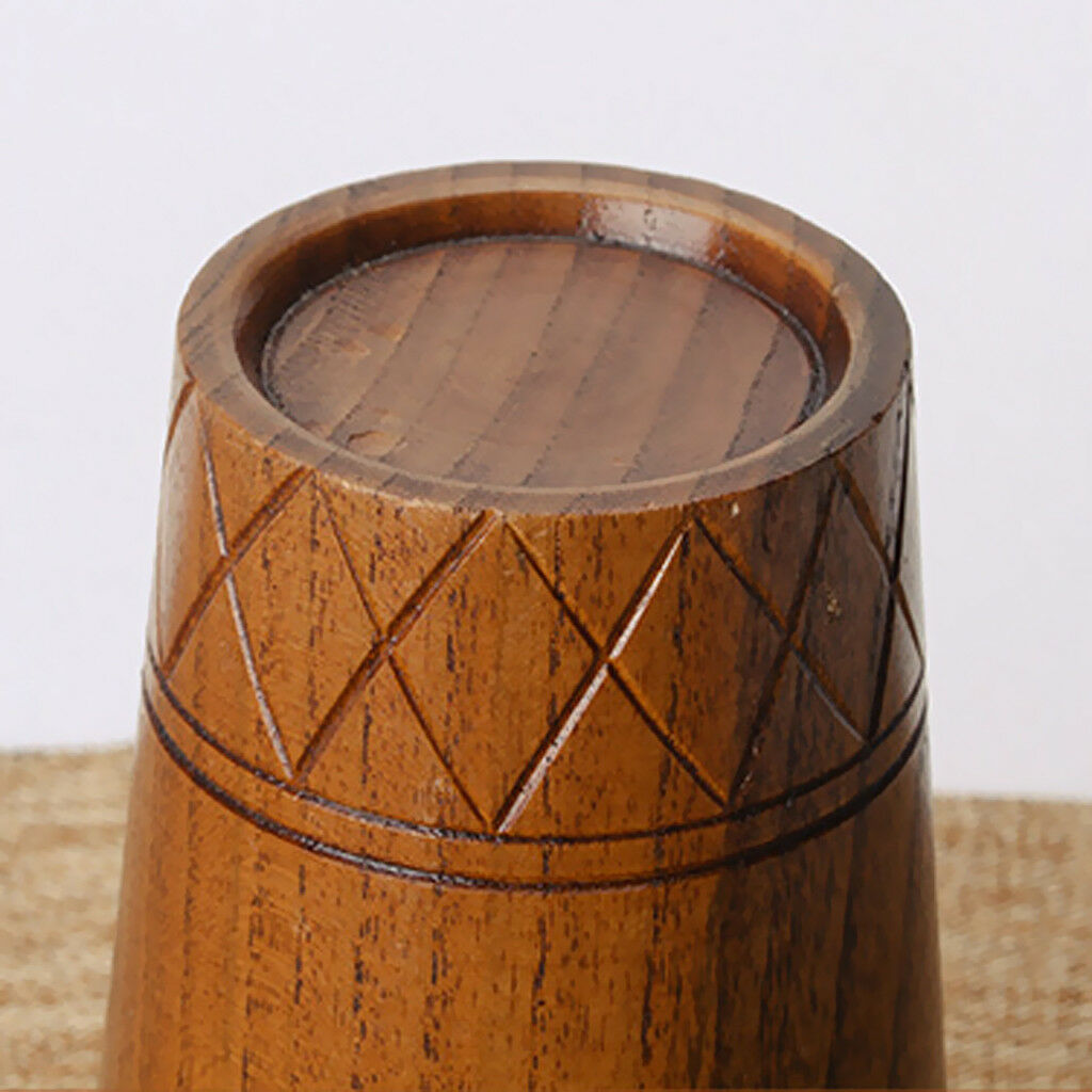 11.5cm Wood Wooden Mug Beer Cup Groomsmen Primitive Handmade Coffee Cup