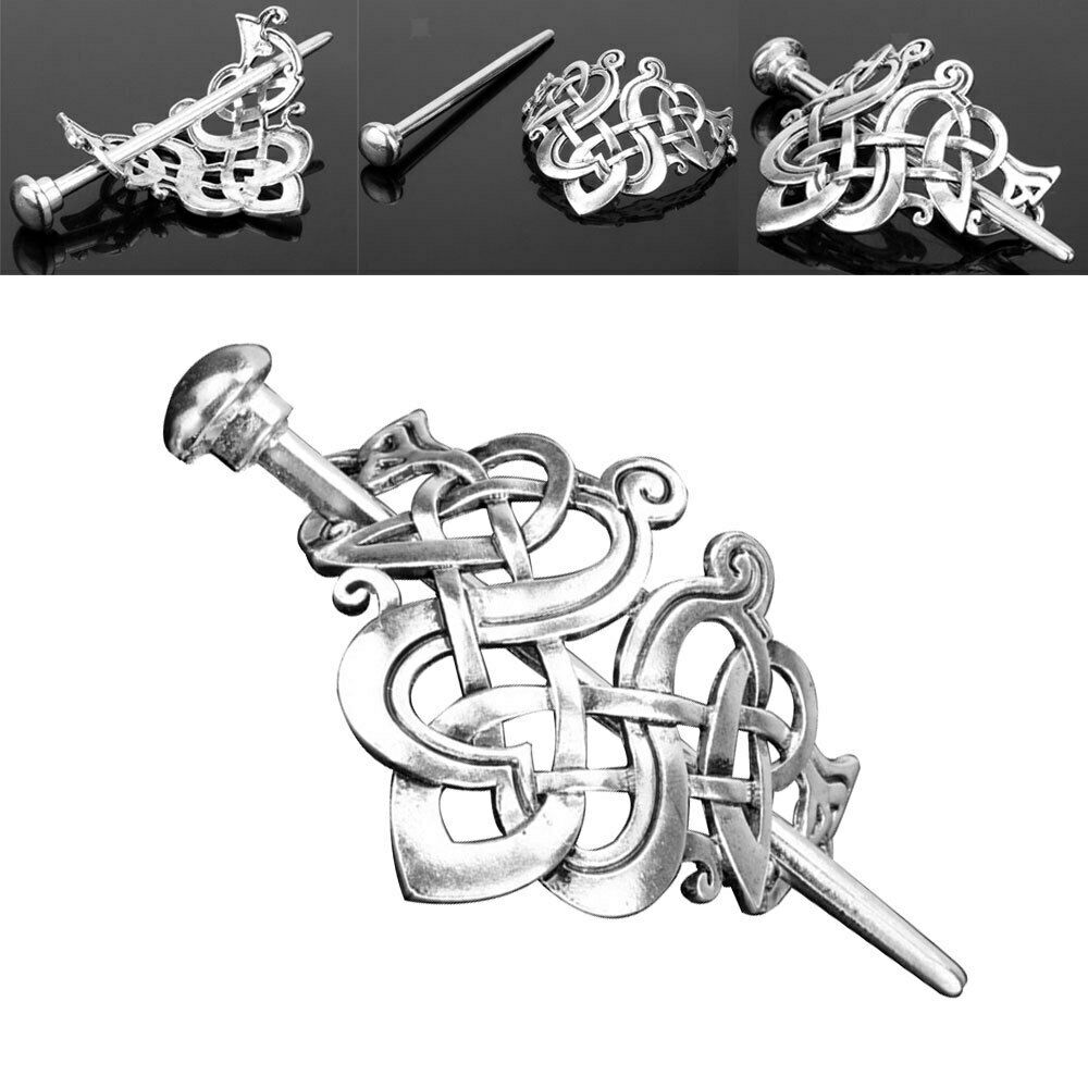 5Pcs Celtic Knot Hair Clip Viking Hair Stick Hairpins Hair for Hair Braids