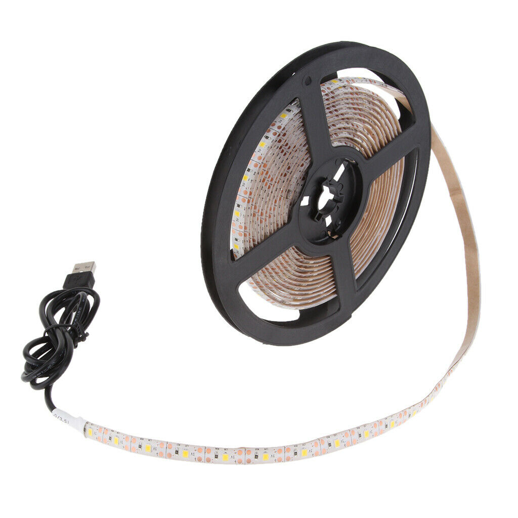 DC 5V USB RGB 60SMD/M Waterproof LED Strip Light TV Back Lighting Kit 4Meter