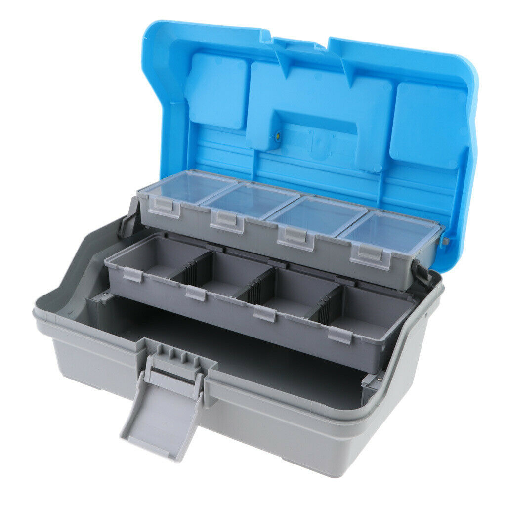 Portable Fish Hook Lure Bait Box Fishing Tackle Storage Container Case 3