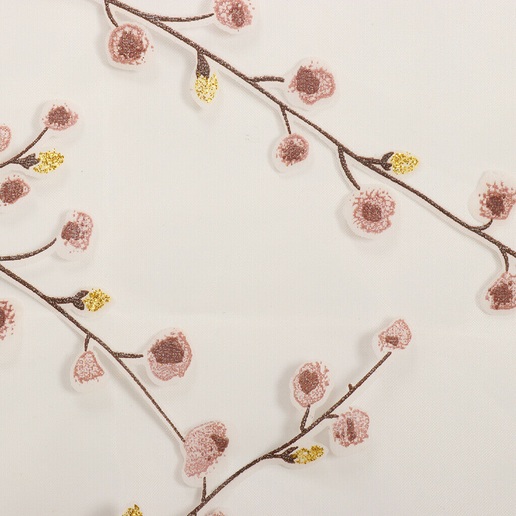 100x200cm Plum Blossom Wintersweet Curtain Tulle Room Divider -Yellow