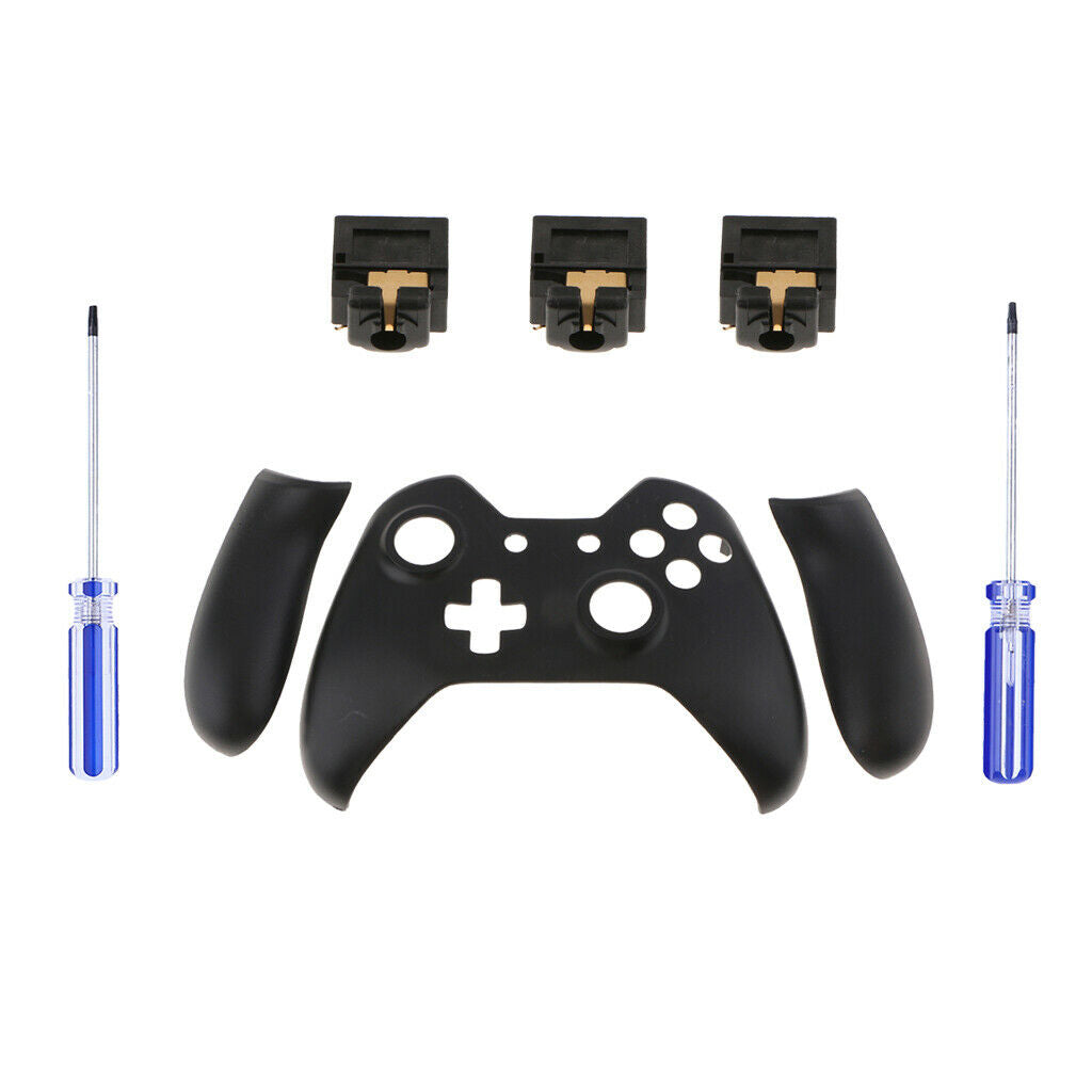 Front Shell Faceplate L R Panel + 3x Headphone Jack for   One Controllers