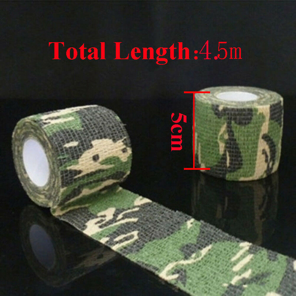 Useful Camo Gun Hunting Waterproof Camping Camouflage Stealth Duct Tape Wrap
