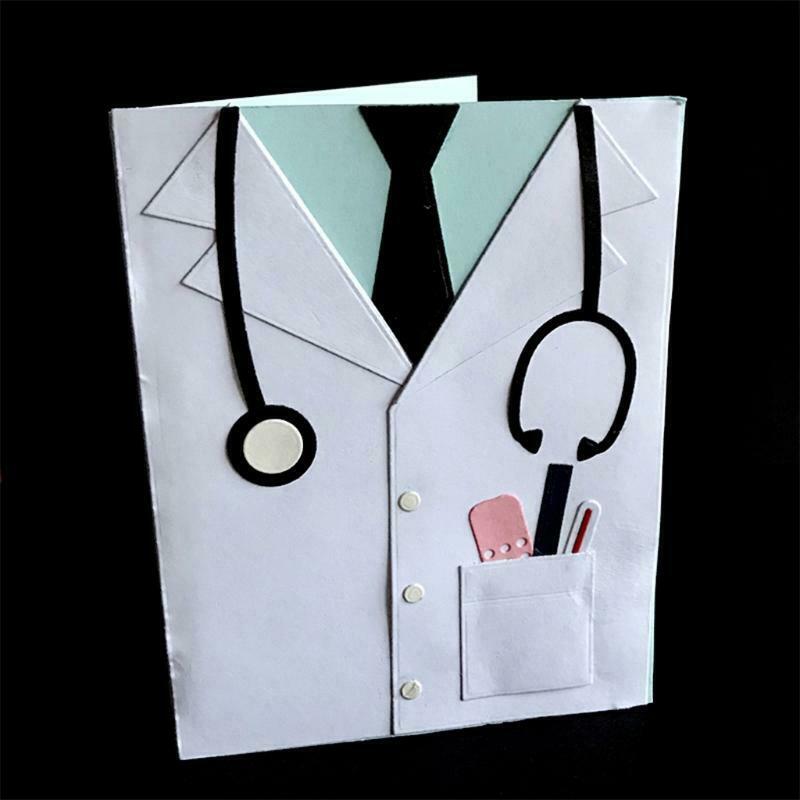 Doctor Clothes Metal Cutting Dies Stencil DIY Scrapbooking Album Paper Card Mold