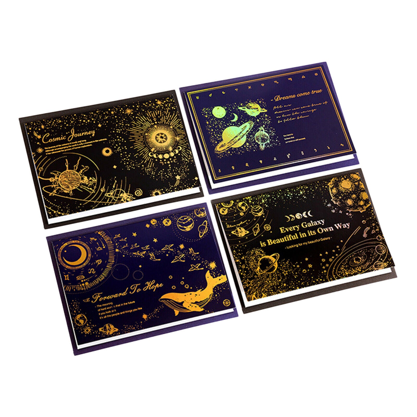 8Pcs Blank Cards and Envelopes Seal Note Cardstock School Home Kids Parties