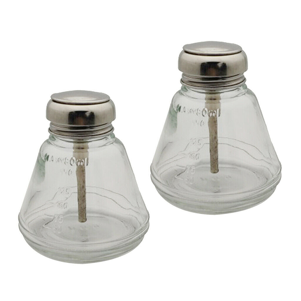 2pcs 180ml Empty Nail Polish Remover Pump Dispenser Push Down Press Bottle
