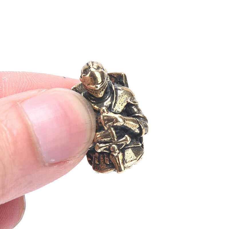 Retro Brass Warrior DIY Keychains Lanyard Pendants Jewelry  Accessori.l8