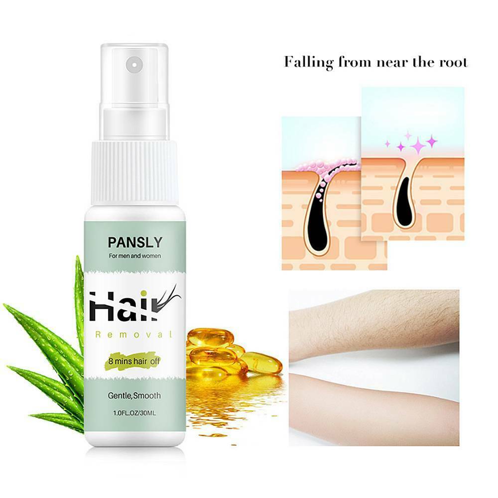 Pansly Herbal Permanent Hair Remover Spray Repair Nourish Smooth Body Private