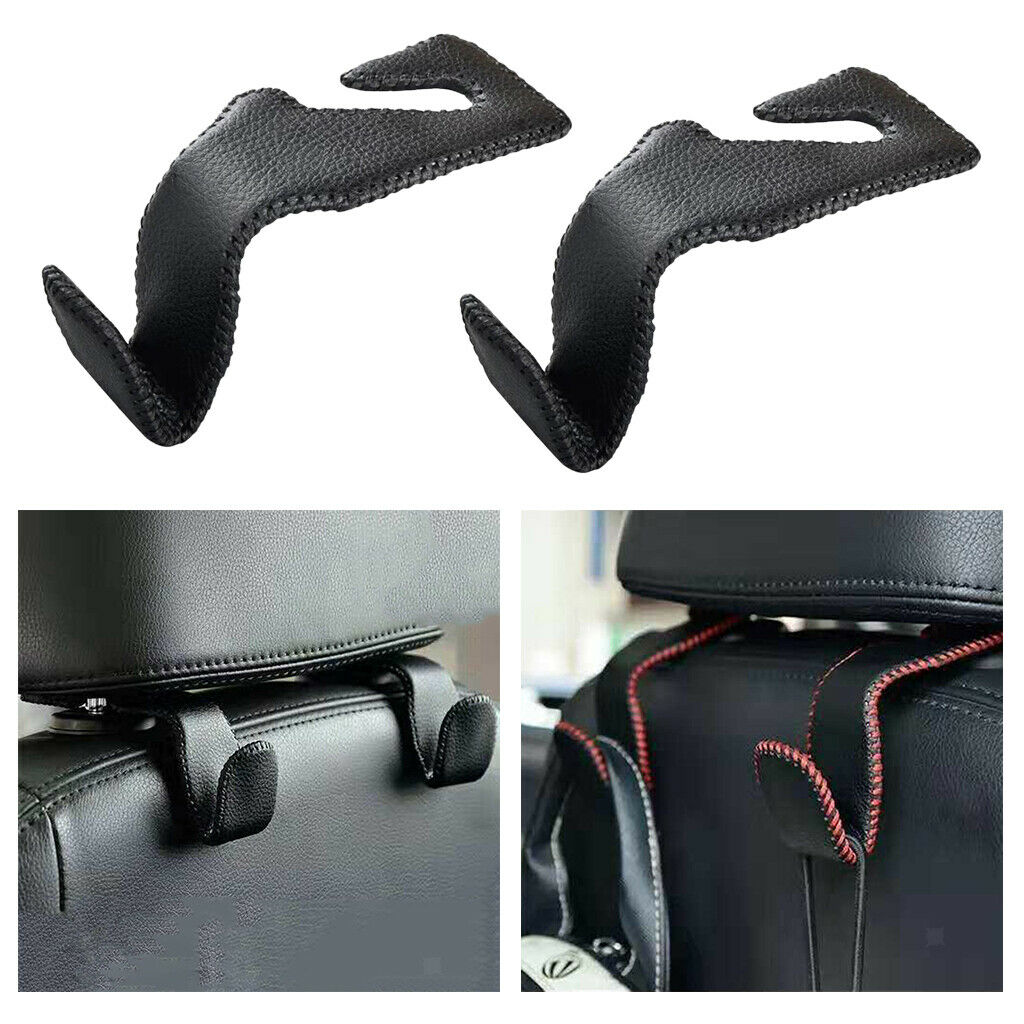 2x Universal Car Seat Headrest Hook Back Seat Purse Bag Handbag Hanger