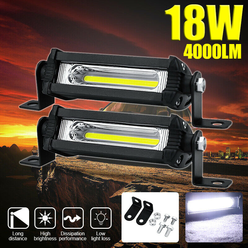 Led Work Lights Tractors Trucks 12v 24v COB 4 Inch Headlight  Driving Fog Lights