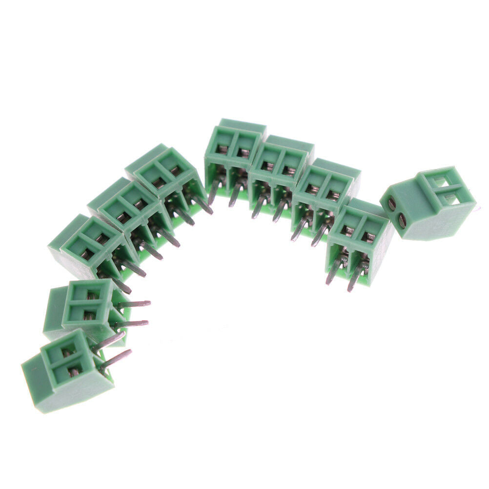 10pcs 2 Poles KF128 2.54mm PCB Universal Screw Terminal Bloc.l8