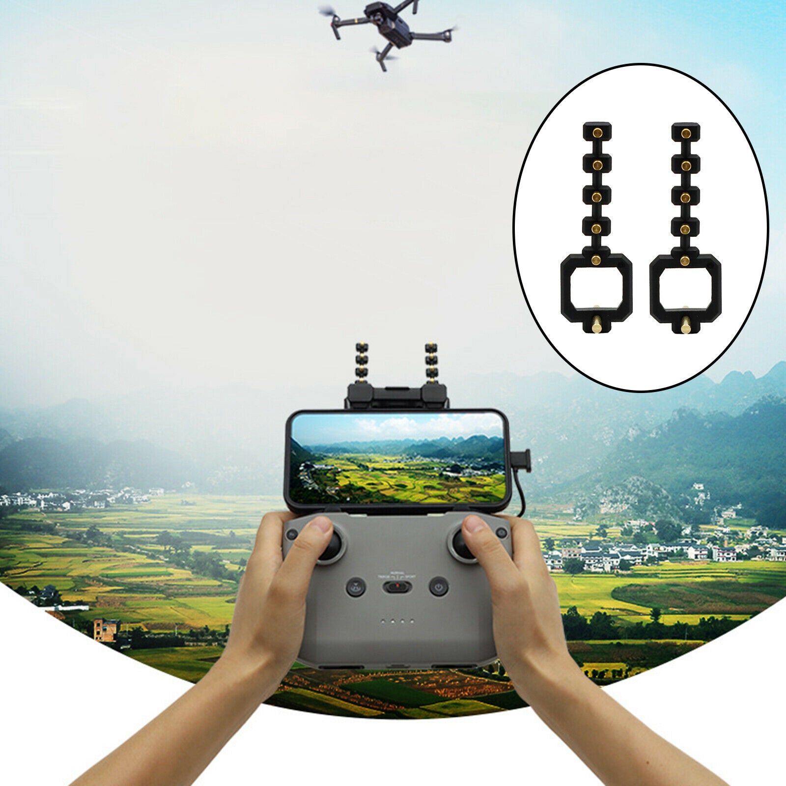 Signal Yagi Antenna Booster Extender for DJI Mavic Air 2S Mini 2 Drone