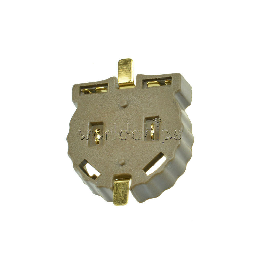 100PCS CR1220 Button Battery Socket Clip Holder Box Case Portable