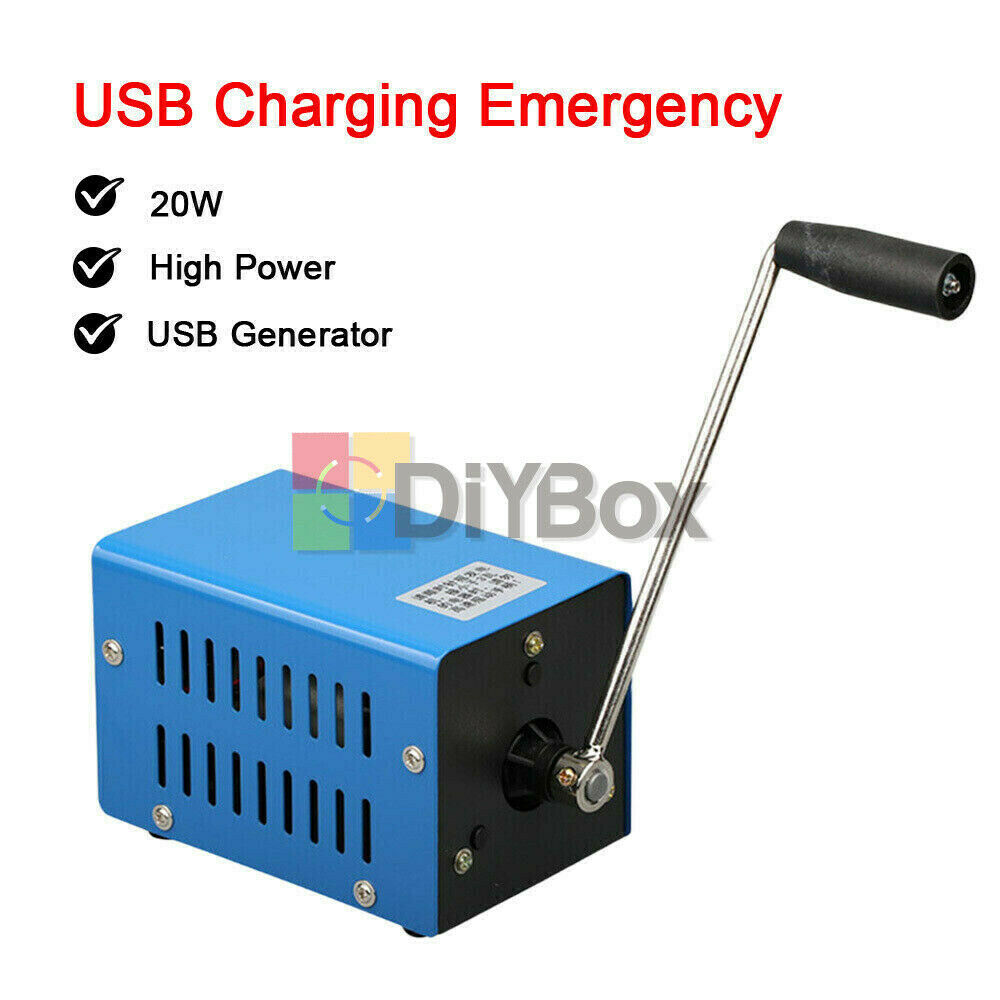 Multifunction Portable Manual Crank Generator Outdoor Emergency Survival Power