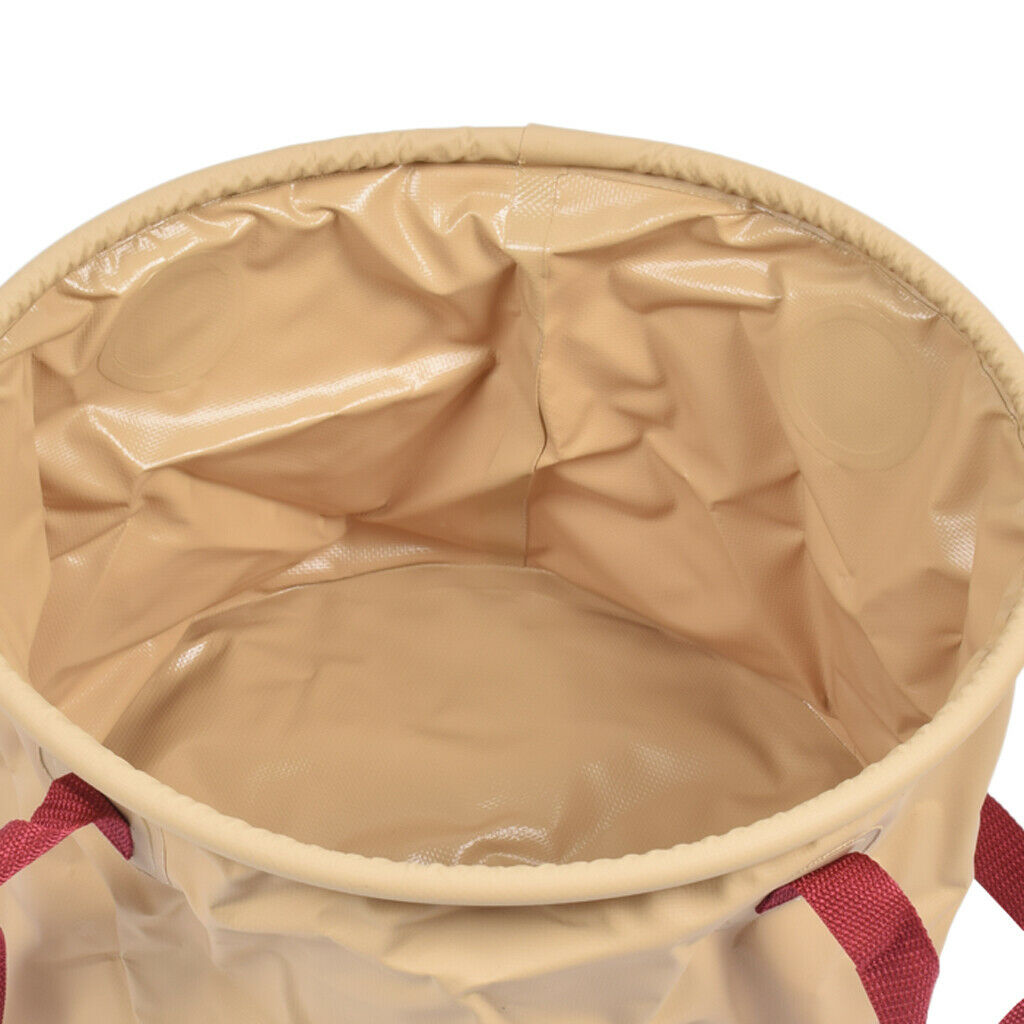 Folding Water Bucket Outdoor Water Storage Barrel Brush Clean Pail Tank 10 L