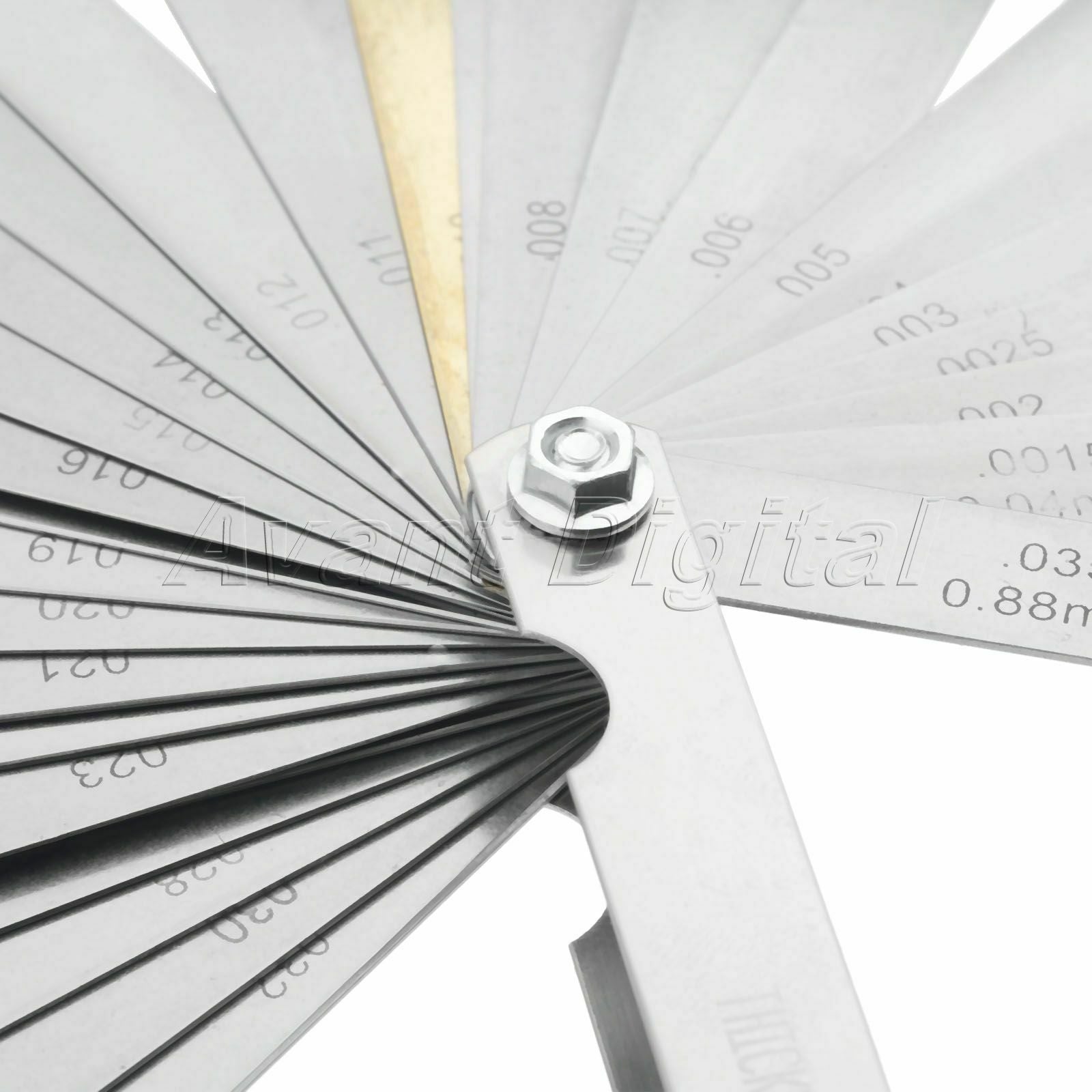 1pc Measuring Tool Stainless Steel Imperial Metric Combination Feeler Gauge Gage