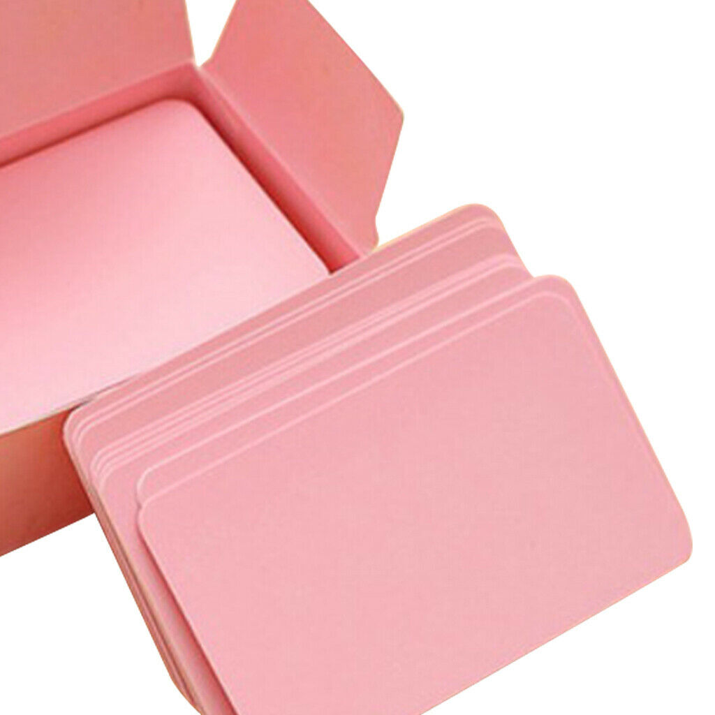 3 Box Paper Note Cards DIY Quick Invitation Graffiti Study Pink 90x54mm
