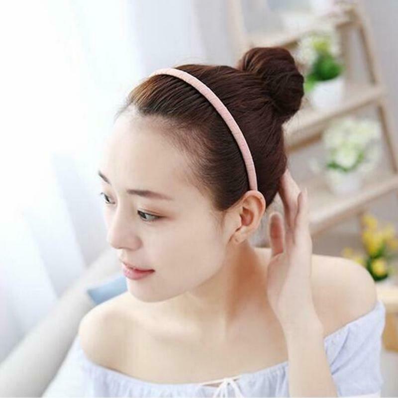 4pcs/set Women Korean Style Simple Toothed Headband Female Solid Color Hair Hoop