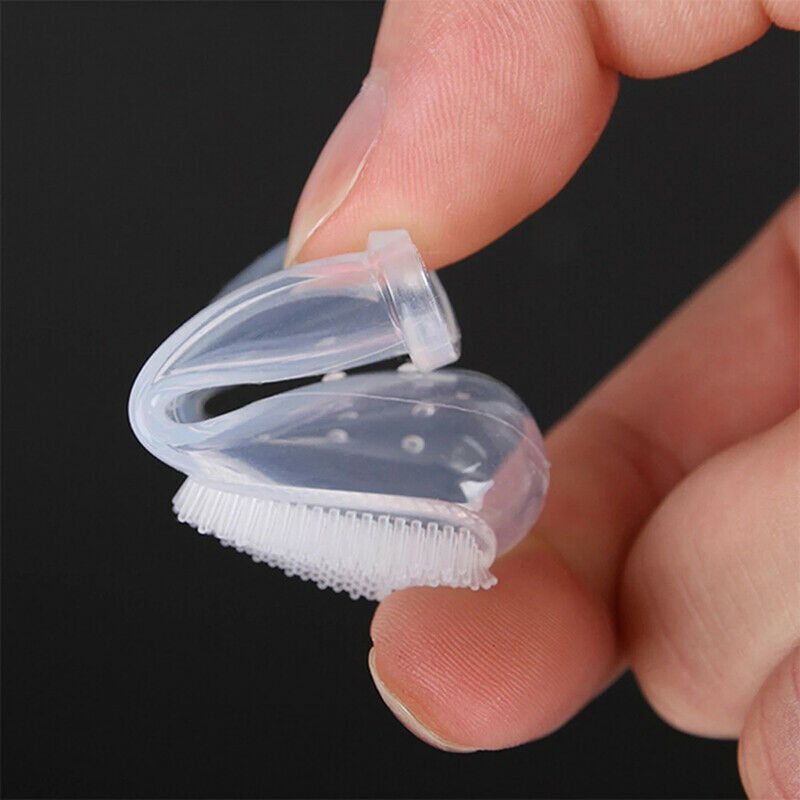 1 Pcs Super Soft Pet Finger Toothbrush Teddy Dog Brush Bad Breath Teeth T.l8