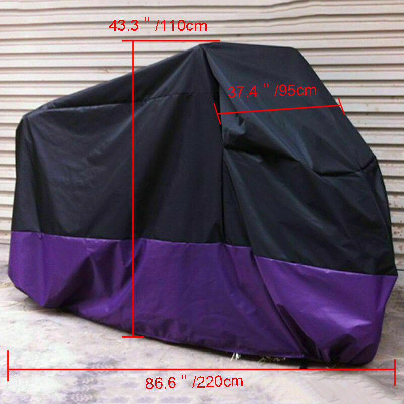 Anti UV Motorcycle Rain Cover Streetbike Scooter Waterproof Outdoor Protector