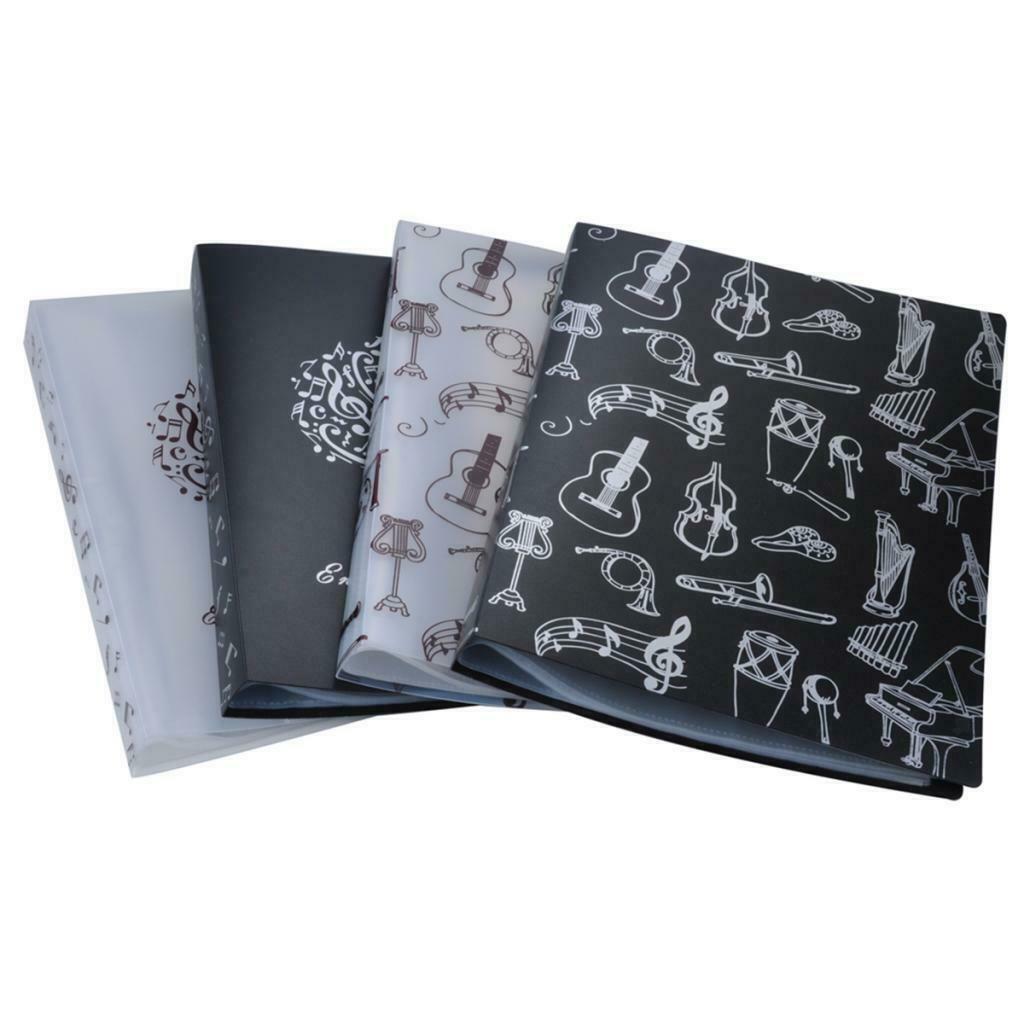 2Pcs PVC Files Storage Music Score Folder Note for Music Lovers