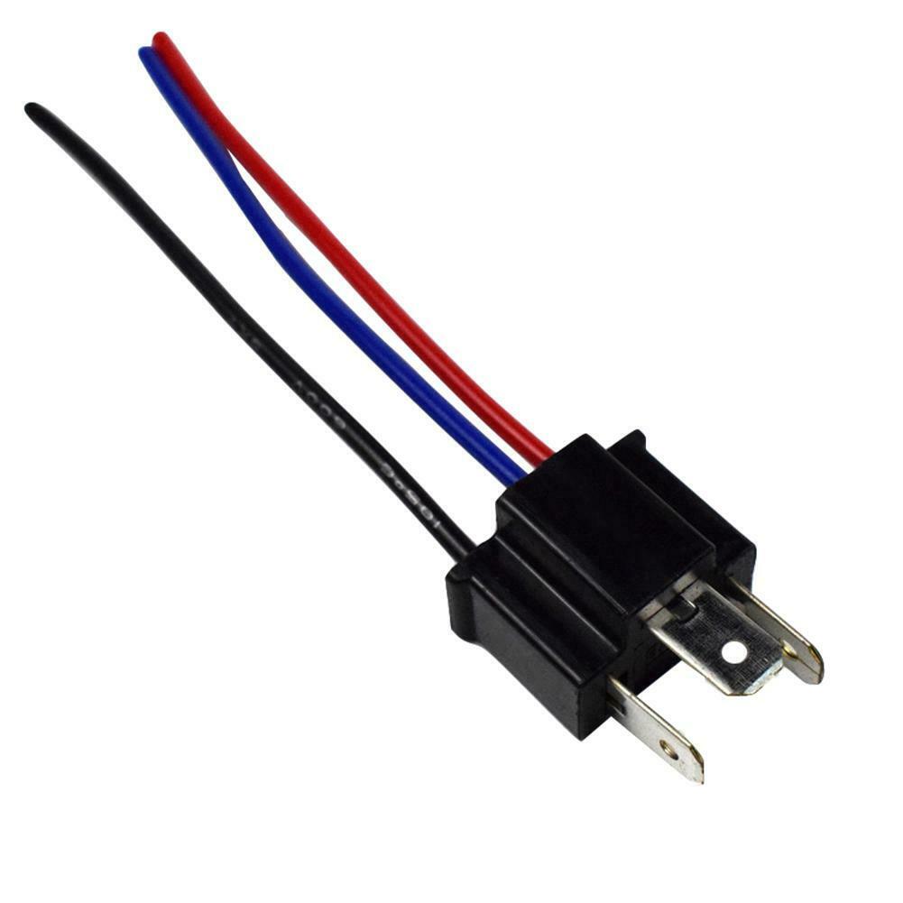 1 Pair 9003 H4 Bulb Socket Male Adapter Connector for Headlight Fog Lamp