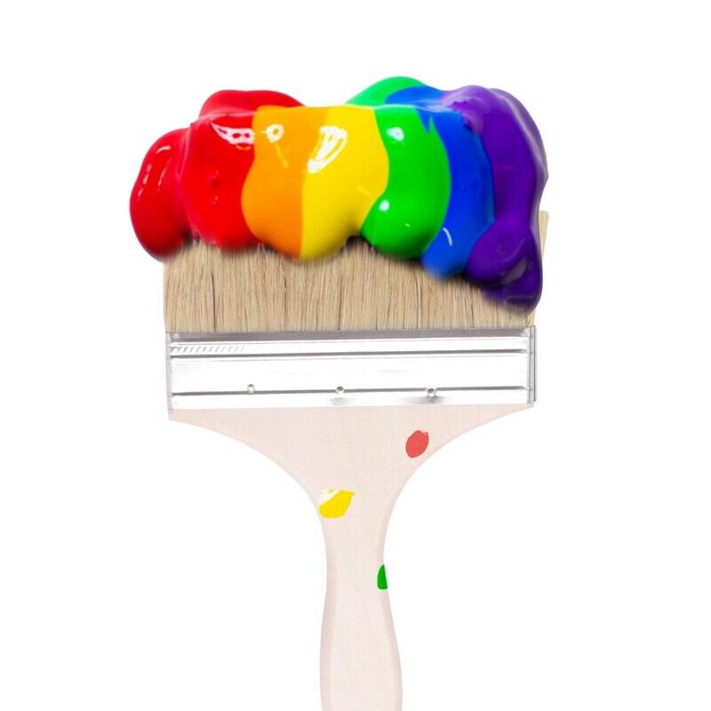 6" Wide Bristle Hair Wooden Handle Paint Brush Wall Painting Tool I1A5A5